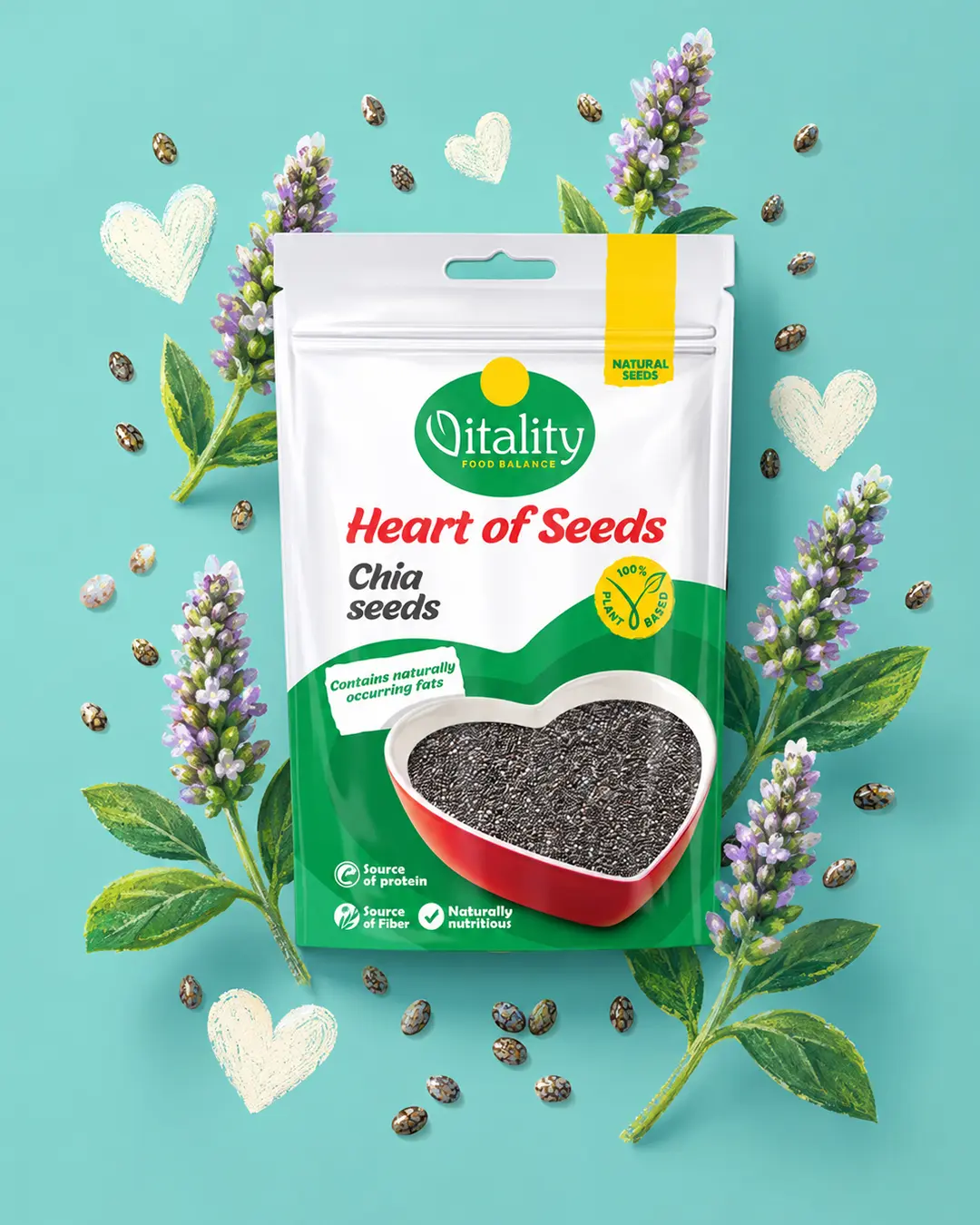 Vitality Chia Seeds packaging